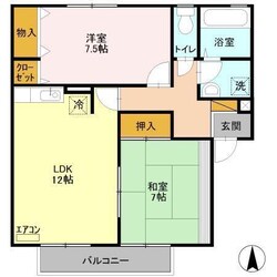 エルクレールＤの物件間取画像